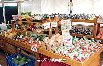 道の駅の野菜販売